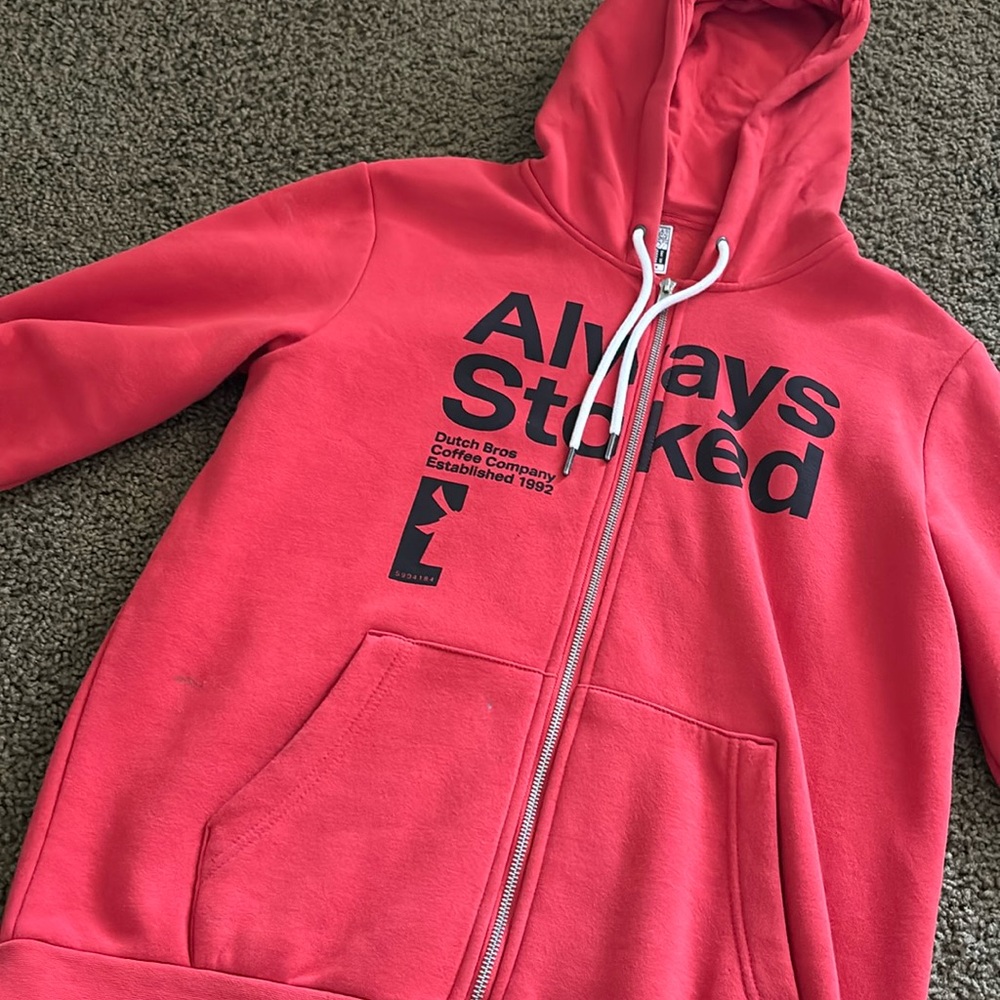 Dutch bros zip up jacket